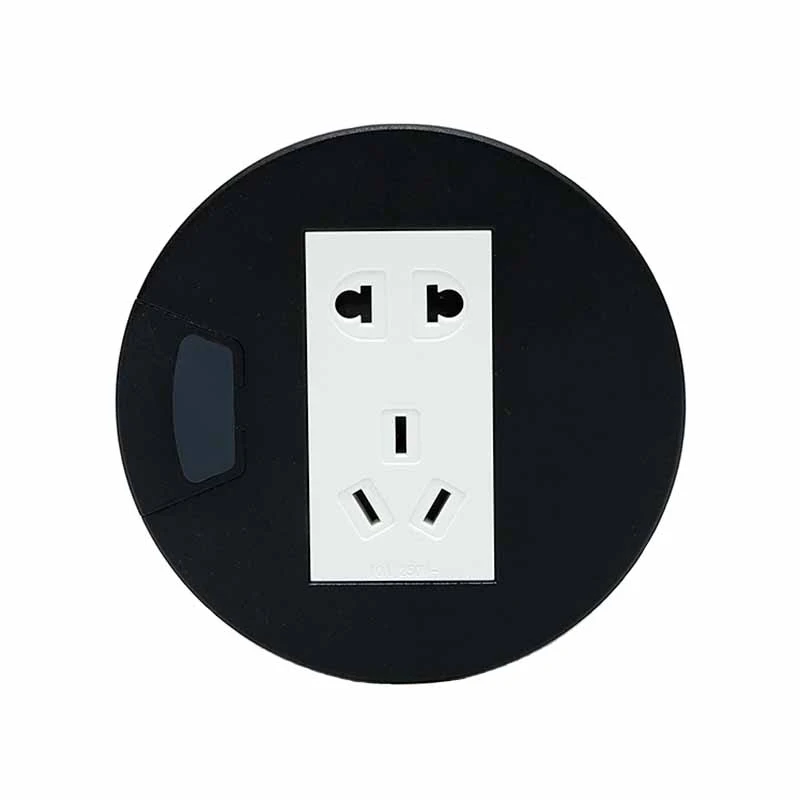 Konférénsi Table Power Grommet stop kontak kalawan USB