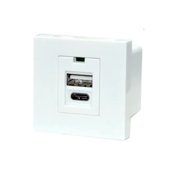 Dual Port TypeA + C Usb carjer stop kontak Modul