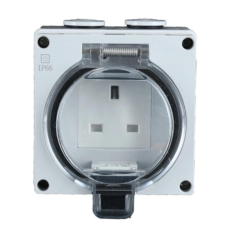 IP66 Series UK waterproof témbok stop kontak listrik jeung switch