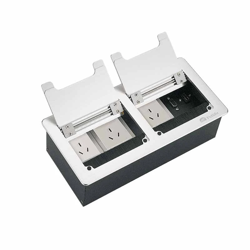 Buka Cover Konférénsi Multifunctional Tabletop Power stop kontak